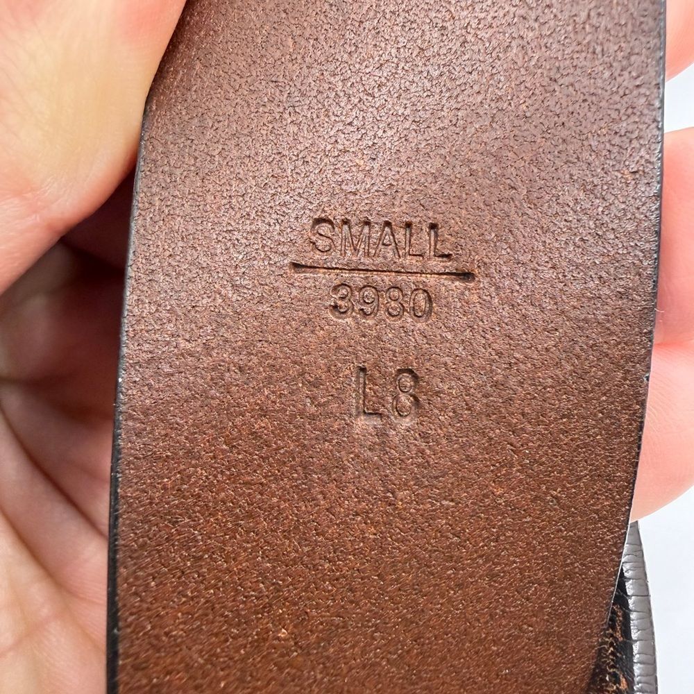~38" Pre-owned early 2000s COACH all leather belt in Small - Picture 10 of 12